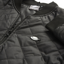 Luton Town BC Black Quilted Bomber Jacket