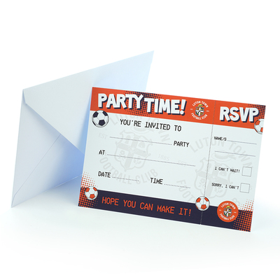Luton Town 10-Pack Party Invitations