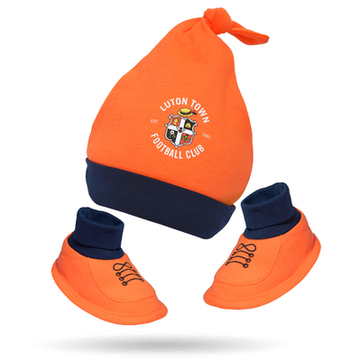 Luton Town Baby Hat and Booties Set