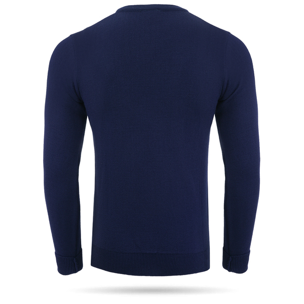Luton Town Navy V-Neck Knit Sweater - Luton Town FC