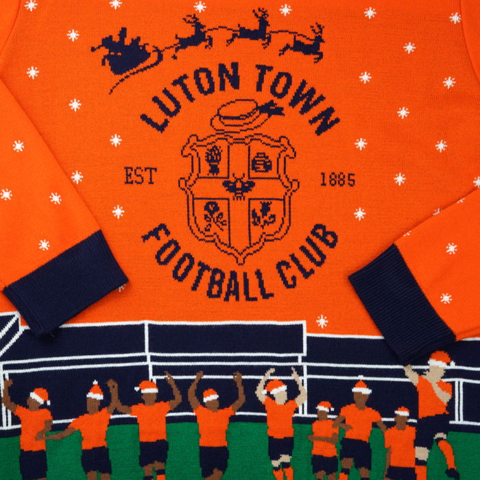 Luton Town Player Kids Christmas Jumper