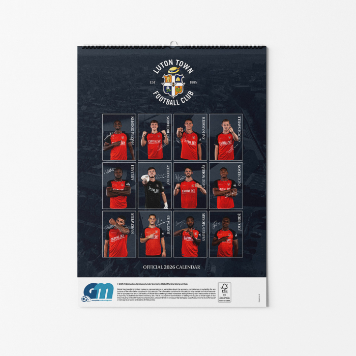 Luton Town Official 2026 Calendar