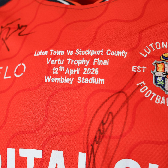 Luton Town Signed 25/26 Vertu Trophy Home Shirt
