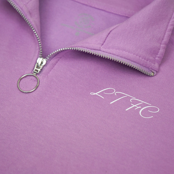 Luton Town Lavender 1/4 Zip Cropped Jumper