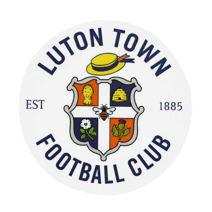 Luton Town Crest Wooden Magnet