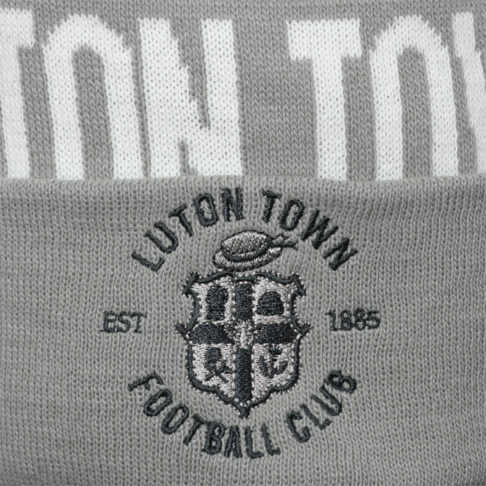 Luton Town Grey Tonal Bobble Hat