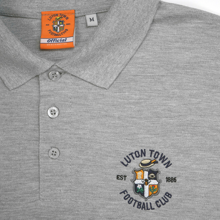 Luton Town Grey Essential Polo