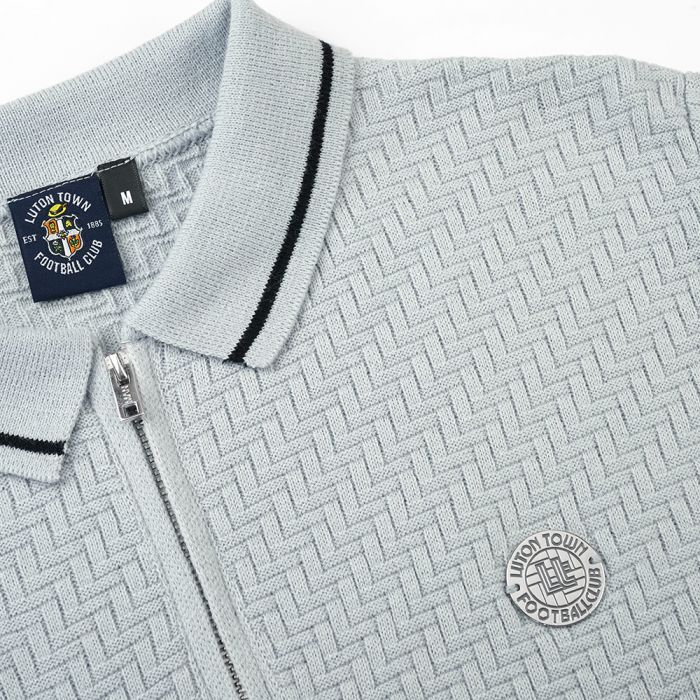 Luton Town Herringbone 1/4 Zip Polo