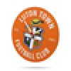 Luton Town Wooden Crest Clock
