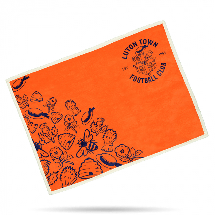 Luton Town Boater fleece Blanket