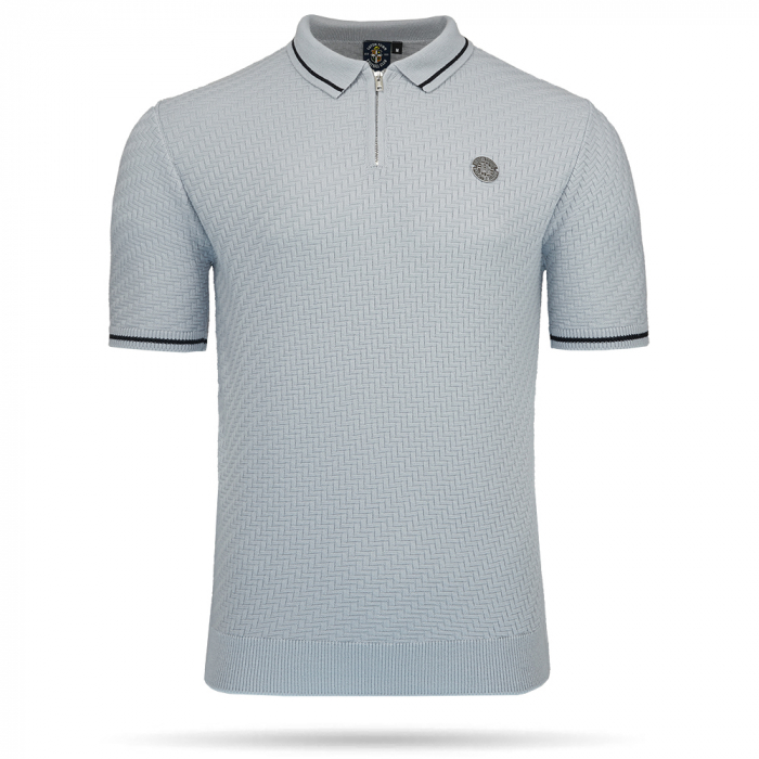 Luton Town Herringbone 1/4 Zip Polo