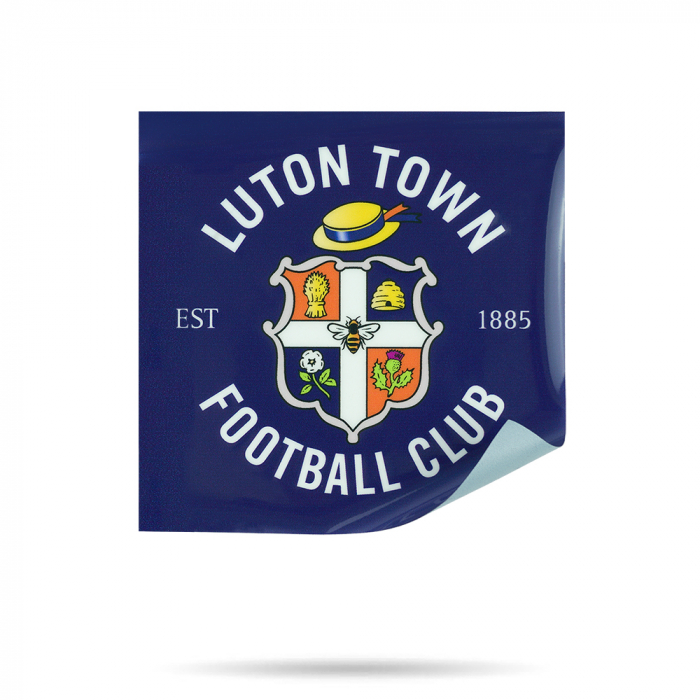 Luton Town Crest Navy Car Sticker