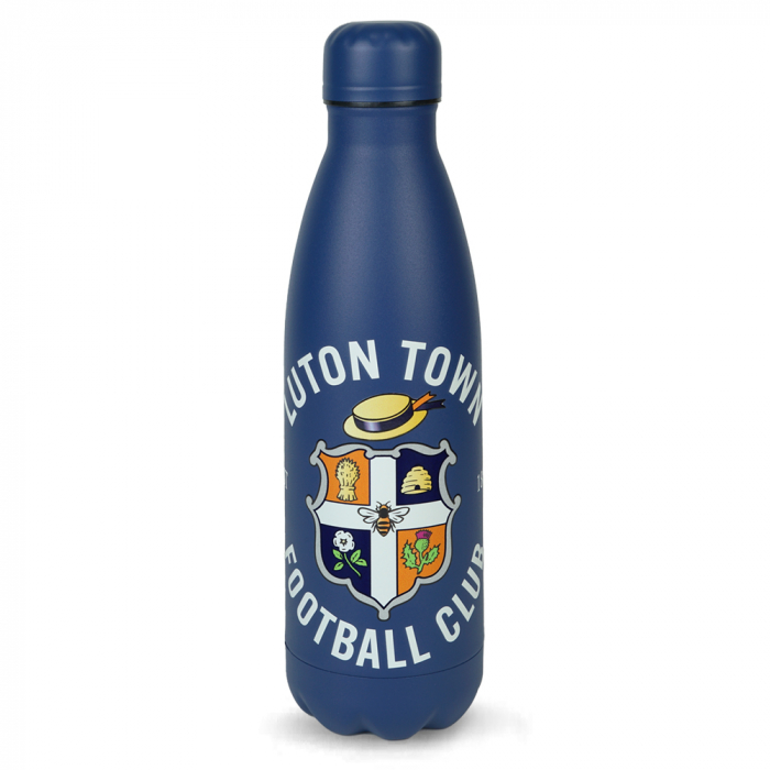 Luton Town Navy Metal Bottle