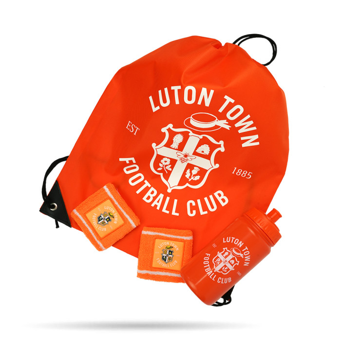 Luton Town Bottle, Gym Bag and Sweat Band Set Luton Town Bottle, Gym Bag and Sweat Band Set