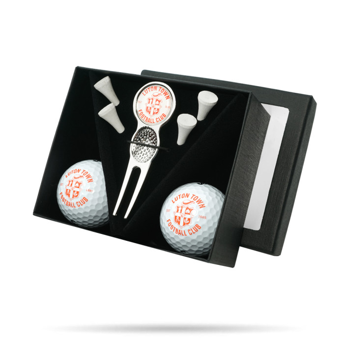 Luton Town Golf Tee & Ball Set Luton Town Golf Tee & Ball Set
