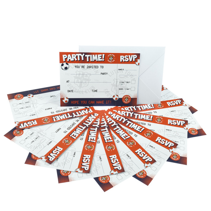 Luton Town 10-Pack Party Invitations Luton Town 10-Pack Party Invitations