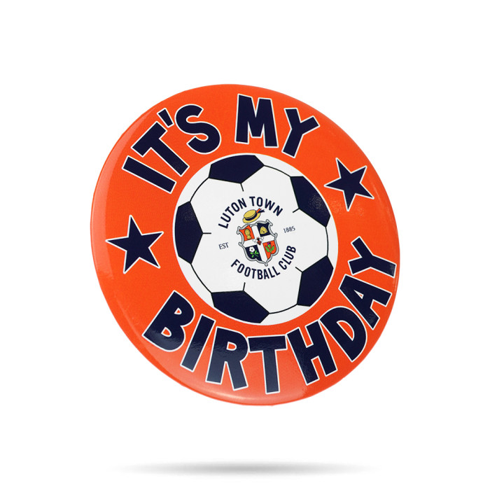 Luton Town Giant Football Birthday Badge Luton Town Giant Football Birthday Badge