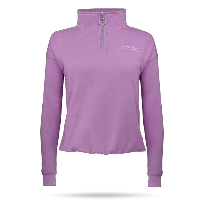 Luton Town Lavender 1/4 Zip Cropped Jumper Luton Town Lavender 1/4 Zip Cropped Jumper