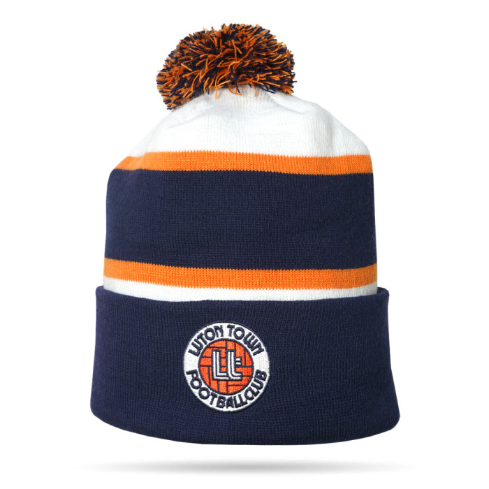 Luton Town 75/76 Away Retro Bobble Hat Luton Town 75/76 Away Retro Bobble Hat