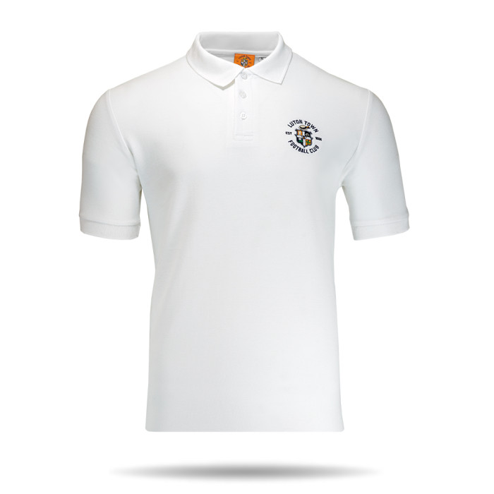 Luton Town White Essential Polo